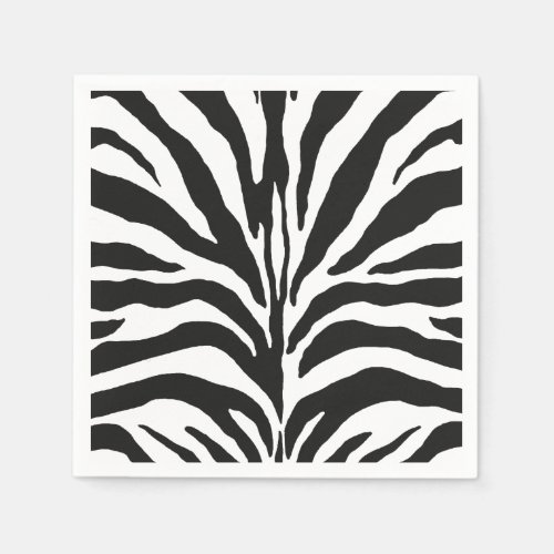 Zebra Stripes Paper Napkins