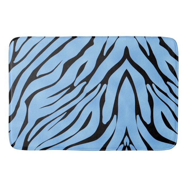 Zebra Stripes Pattern Bath Mat (Front)