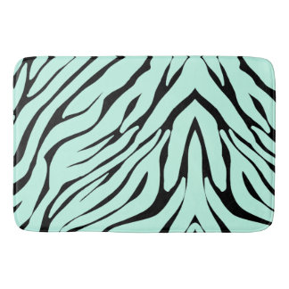 Zebra Stripes Pattern Bath Mat