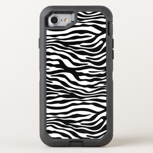 Zebra stripes pattern black  white  your ideas OtterBox defender iPhone SE87 case