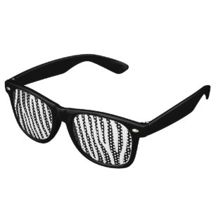Zebra stripes pattern black & white + your ideas retro sunglasses