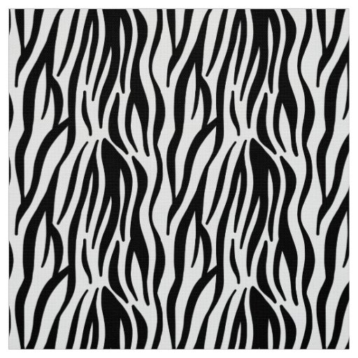 Zebra Stripes Pattern Fabric