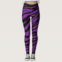 Zebra Stripes Pattern Leggings