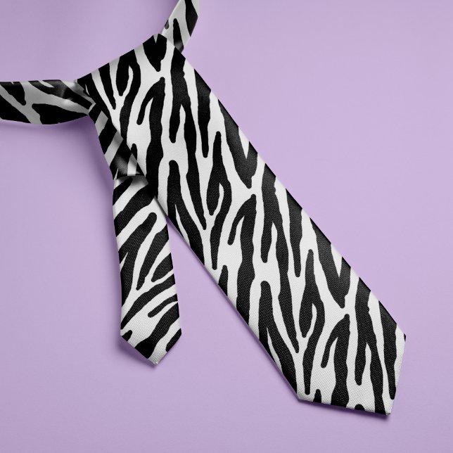 Zebra Stripes Pattern Neck Tie (Creator Uploaded)