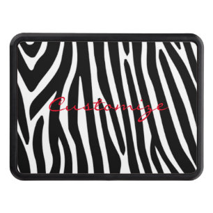 Zebra Stripes Pattern Thunder_Cove Hitch Cover