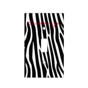 Zebra Stripes Pattern Thunder_Cove Light Switch Cover