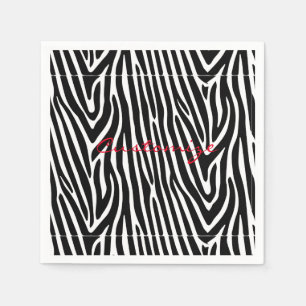 Zebra Stripes Pattern Thunder_Cove Napkins