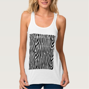 Zebra Stripes Pattern Thunder_Cove Tank Top