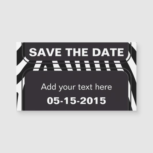 Zebra stripes pattern + your background & ideas (Front)