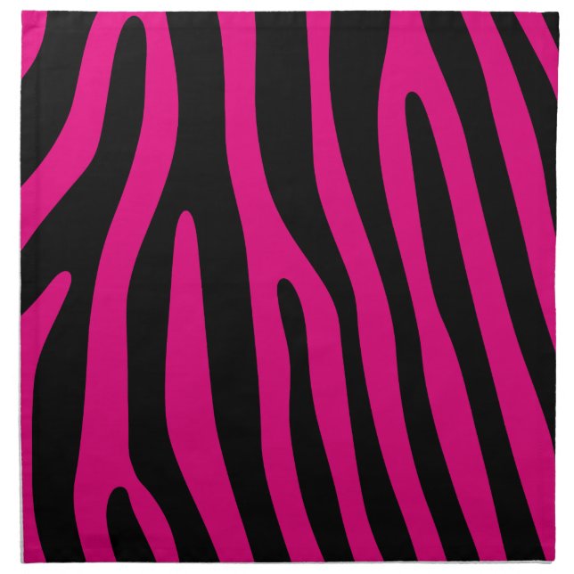 Zebra stripes pattern + your background & ideas napkin (Front)