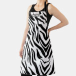 Zebra Stripes Personalize Apron at Zazzle