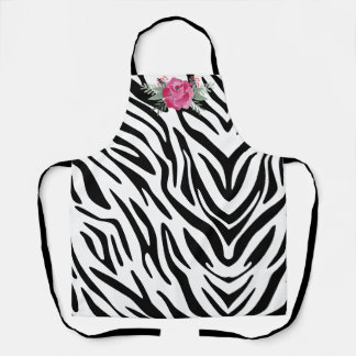 Zebra Stripes Personalize Apron
