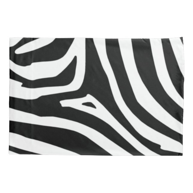 Zebra Stripes Pillow Case (Back)