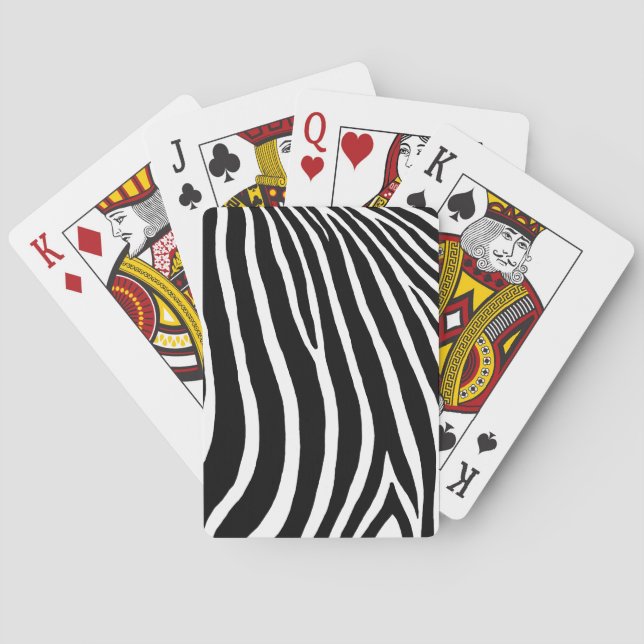 Zebra Stripes  Poker Cards (Back)