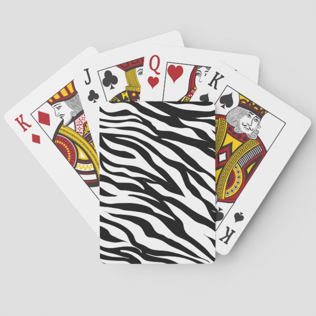 Zebra Stripes Poker Cards (Back)
