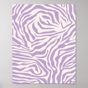 Zebra Stripes Preppy Purple Wild Animal Print