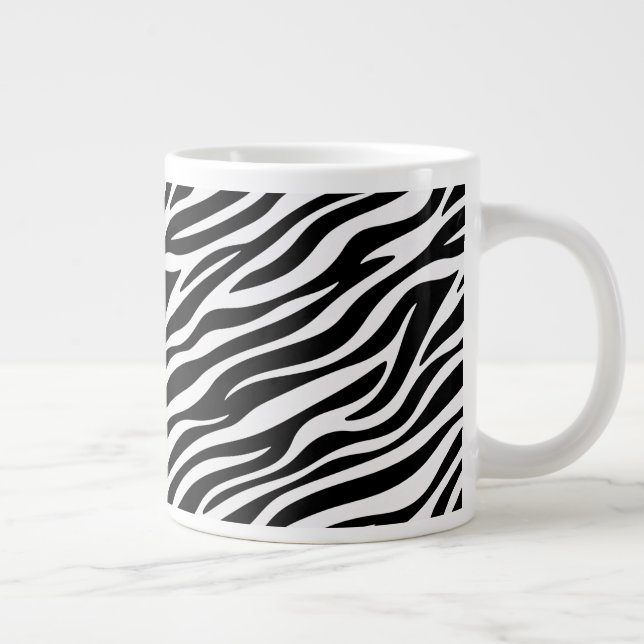 Zebra Stripes Seamless Pattern Animal Print-60492 Giant Coffee Mug (Right)