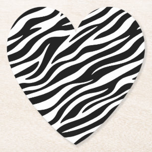 Zebra Stripes Seamless Pattern Animal Print-60492 Paper Coaster