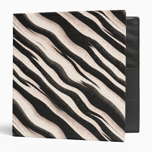 Zebra stripes seamless texture + your ideas binder (Front/Inside)