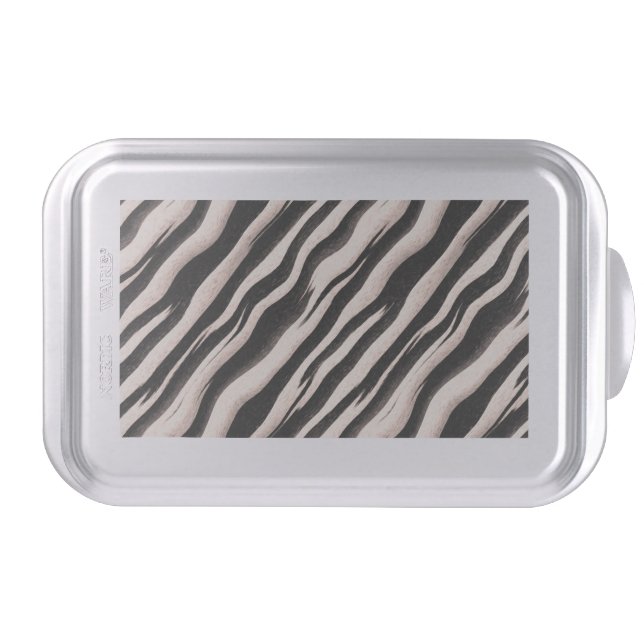 Zebra stripes seamless texture + your ideas cake pan (Front)