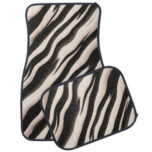 Zebra stripes seamless texture + your ideas car mat