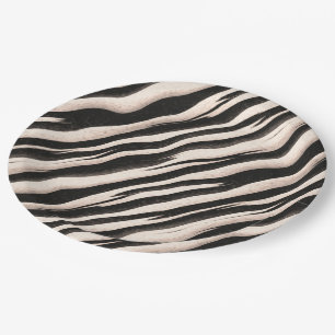 Zebra stripes seamless texture + your ideas paper plates