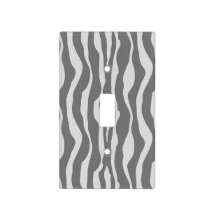 Zebra stripes - Shades of Grey Light Switch Cover