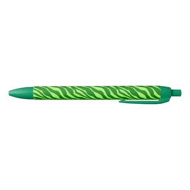 Zebra stripes - Shades of Lime Green Pen (Bottom)