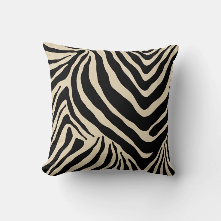 Zebra Stripes Throw Pillow Zazzle