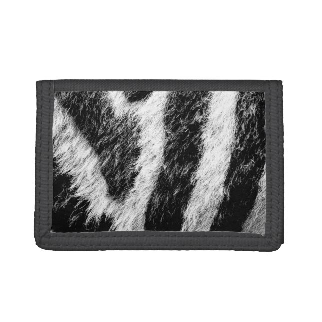 Zebra Stripes Trifold Wallet (Front)