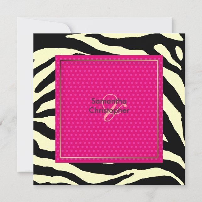 Zebra stripes/Wedding Invitations (Front)
