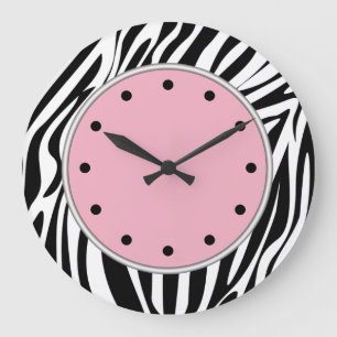 Zebra Stripes Wildlife Clocks