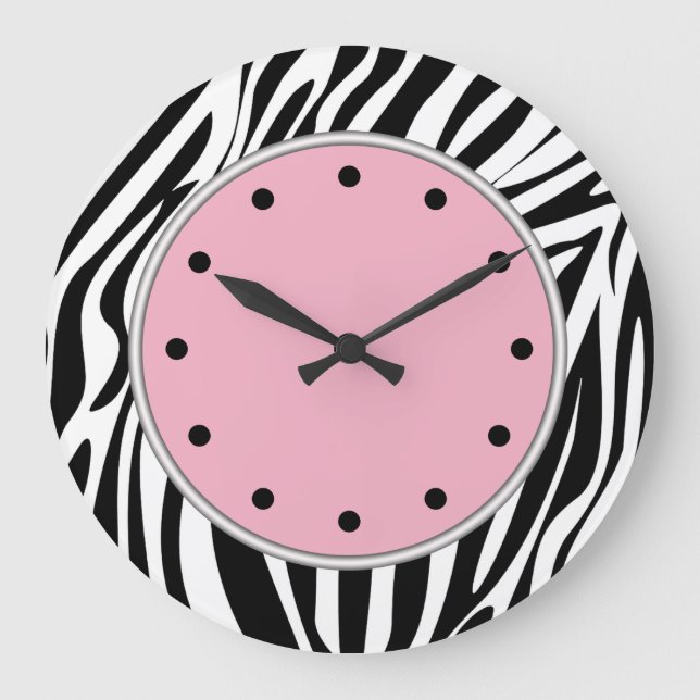 Zebra Stripes Wildlife Clocks (Front)