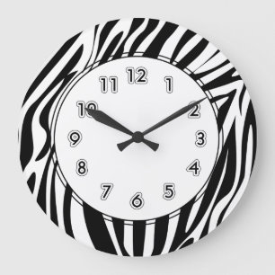 Zebra Stripes Wildlife Clocks