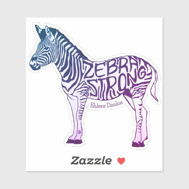 Zebra Strong Galaxy Colors Sticker (Sheet)