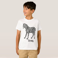 Zebra Strong Kids Unisex Shirt