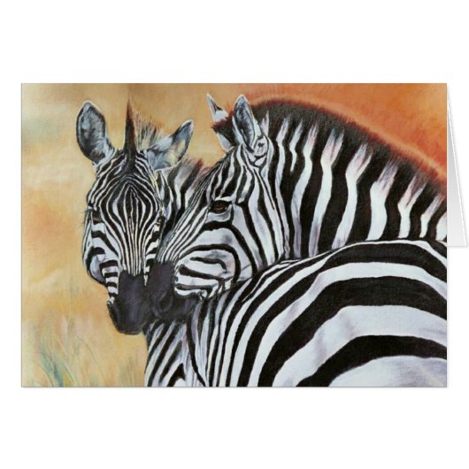 "Zebra Sunset" Cards (Front Horizontal)