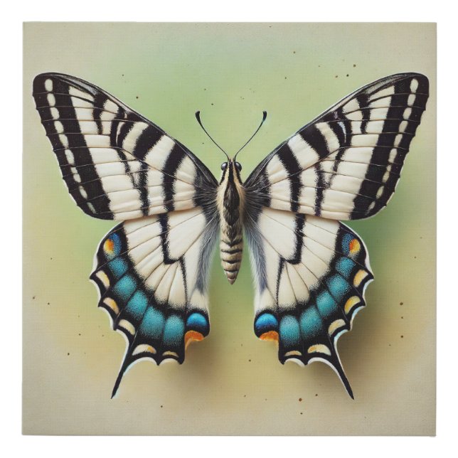 Zebra Swallowtail Butterfly 180624IREF104 - Waterc Faux Canvas Print (Front)