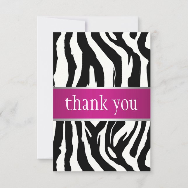 Zebra Sweet Sixteen Invitation (Front)