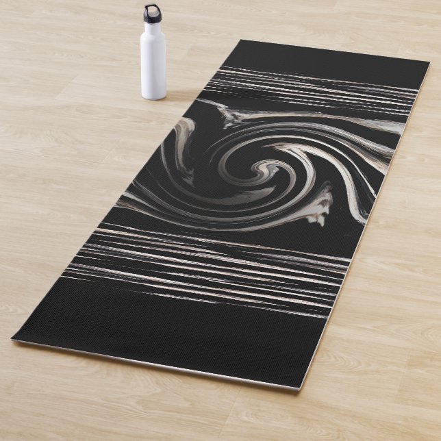 Zebra Swirl Design Yoga Mat (In Situ)