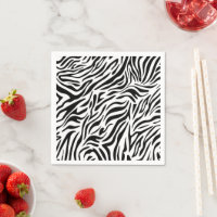Zebra Theme Paper Napkins for Parties
