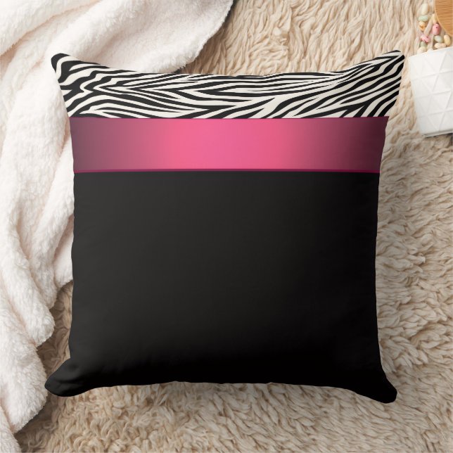 Zebra Throw Pillow (Blanket)