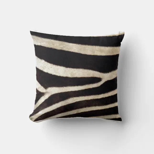 Zebra throw pillow Zazzle