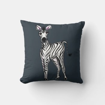 Zebra  Throw Pillow by Omtastic at Zazzle