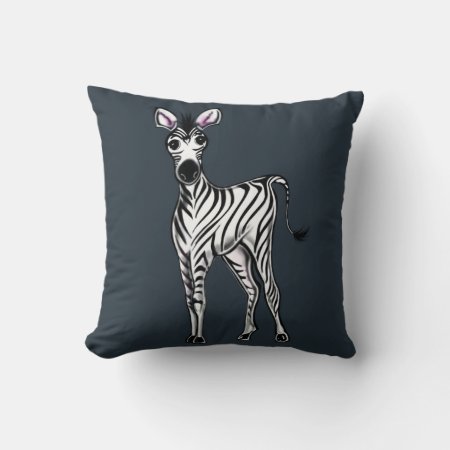 Zebra  Throw Pillow