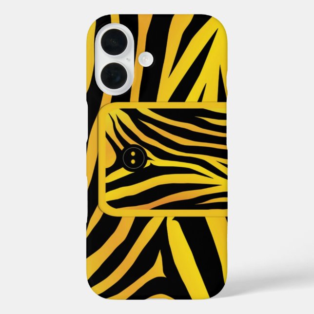 Zebra Tiger Stripes Case-Mate iPhone Case (Back)