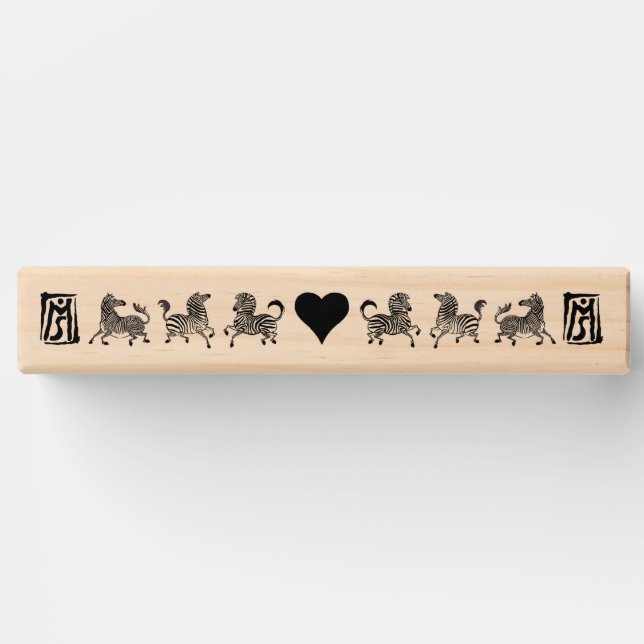 Zebra Topple Tower Game (Front)