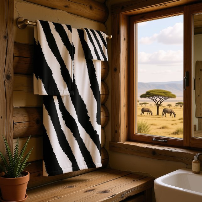 Zebra Towels | Trendy Animal Print Pattern (Creator Uploaded)