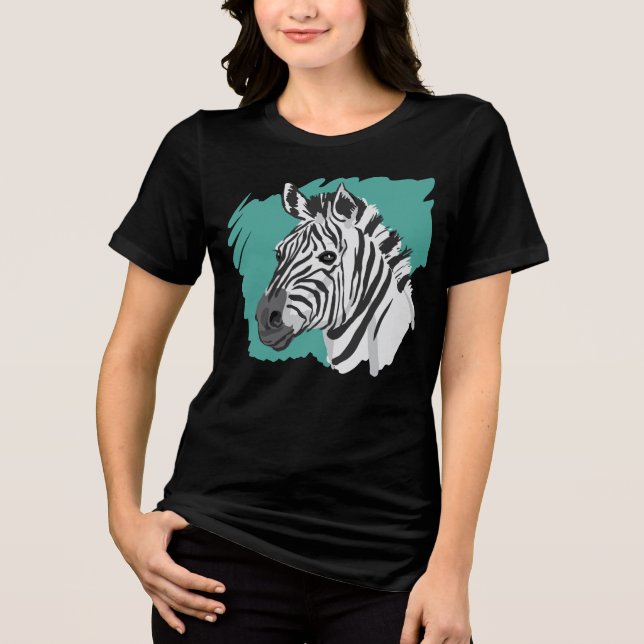 Zebra Tri-Blend Shirt (Front)