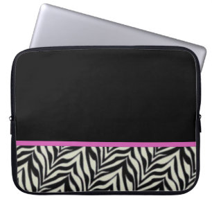 Zebra Trimmed Laptop Bag